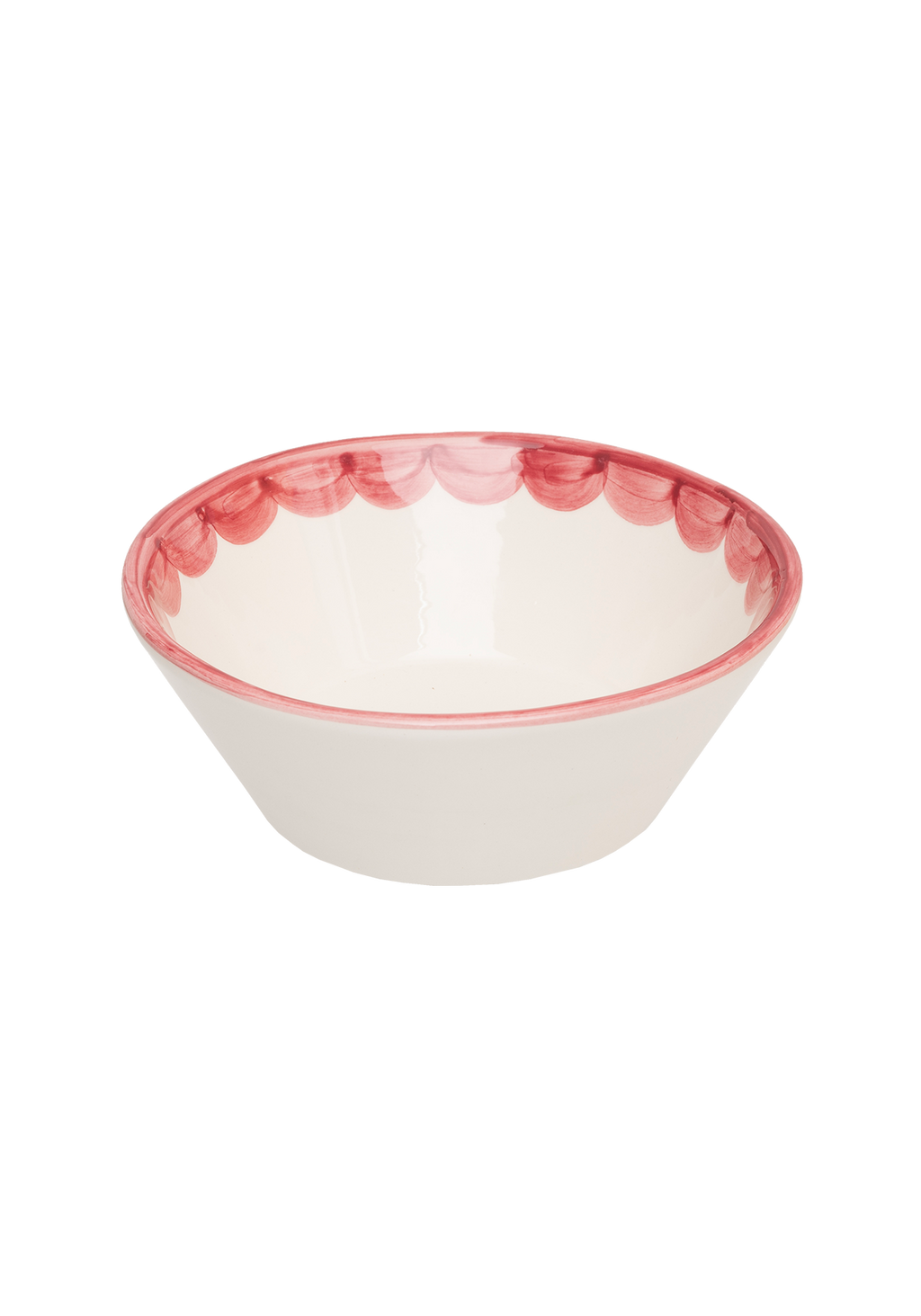 Pink Scallop Bowl