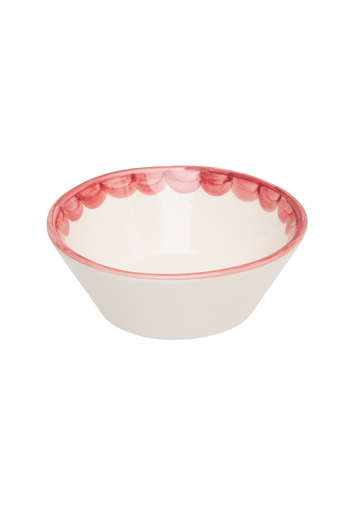 Pink Scallop Bowl