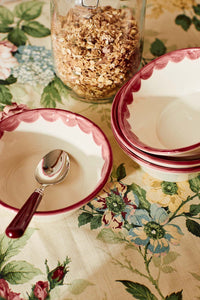 Pink Scallop Bowl