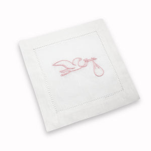 Stork Cocktail Napkins, Set of 4 Chefanie 