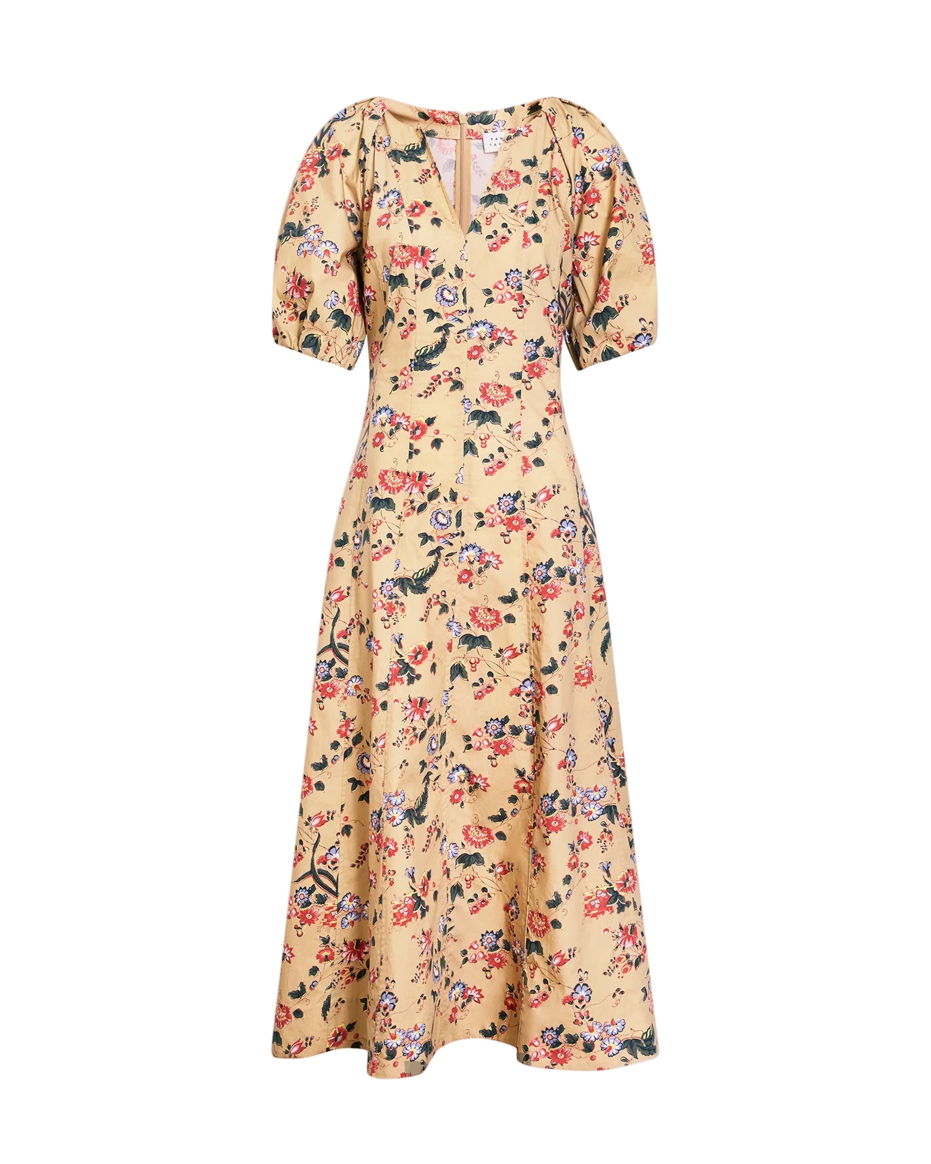 Piper Dress in Dark Khaki Multi