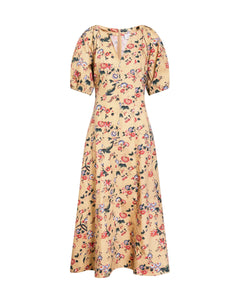 Piper Dress in Dark Khaki Multi