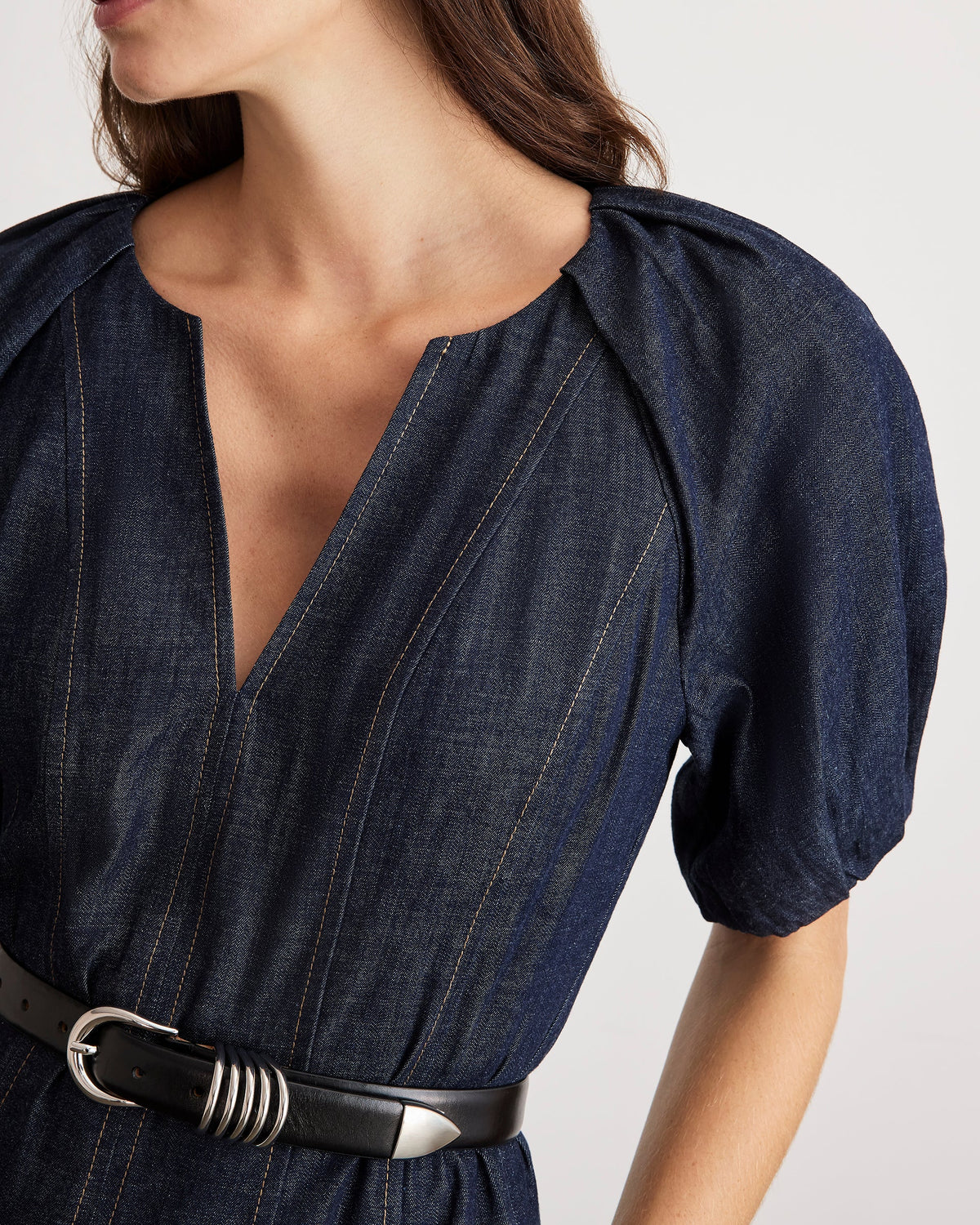 Piper Denim Dress in Midnight Rinse