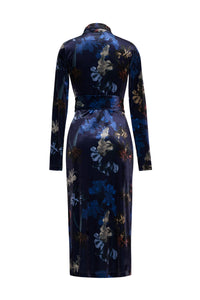 Piper Dress in Elysian Flora Navy