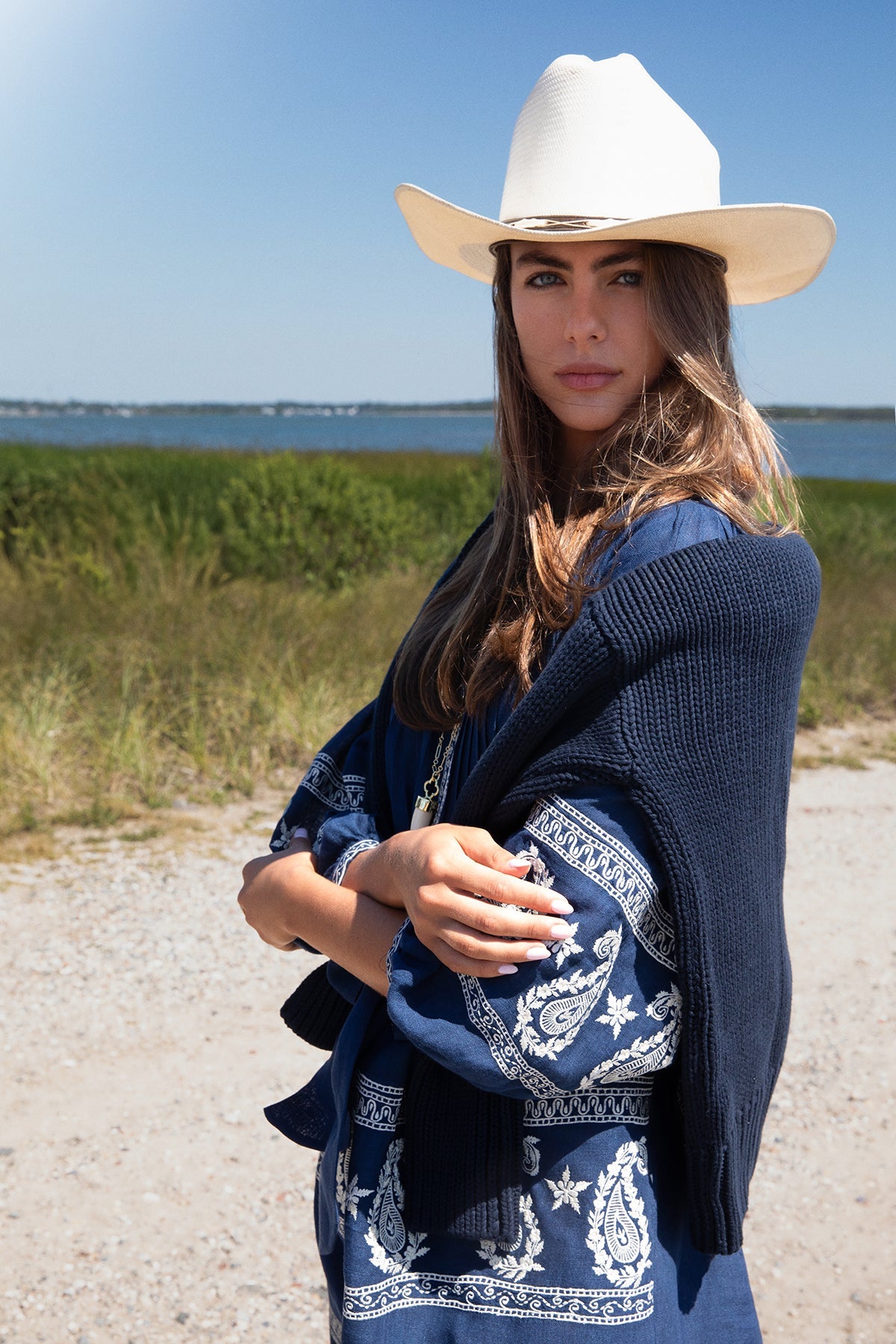 Navy Piper Dress