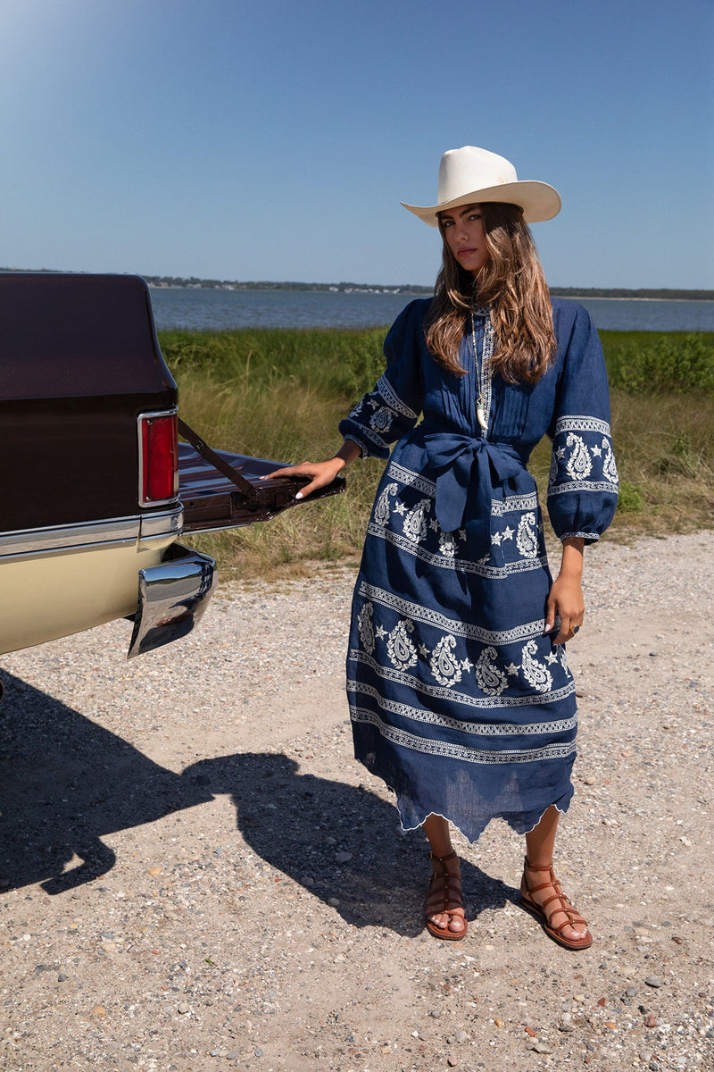 Navy Piper Dress