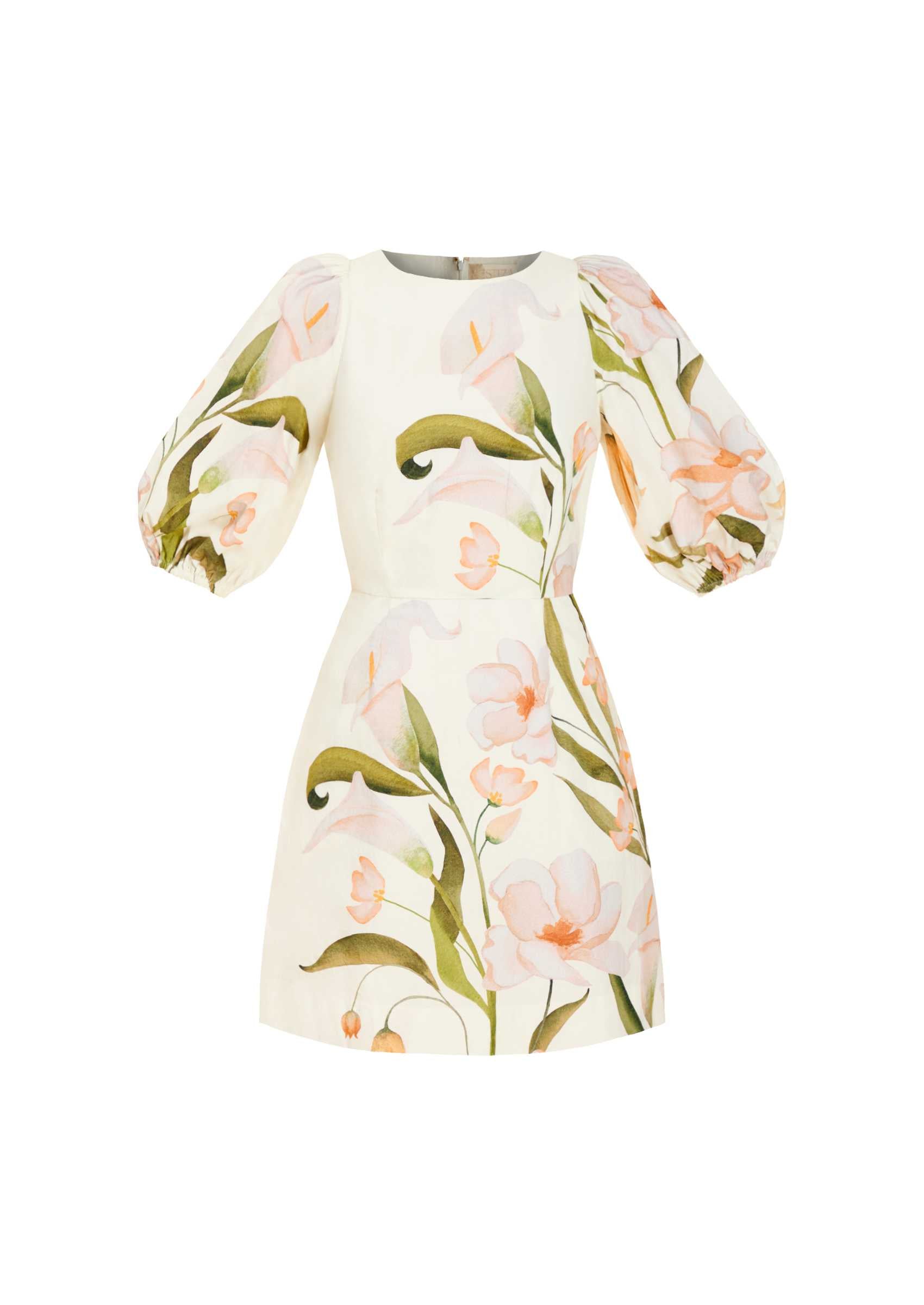Pippa Mini Dress in Whispering Gardenia