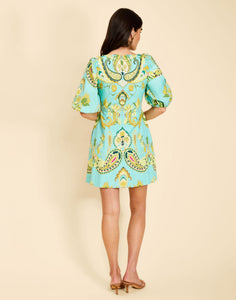 Pippa Mini Dress in Atlas Paisley