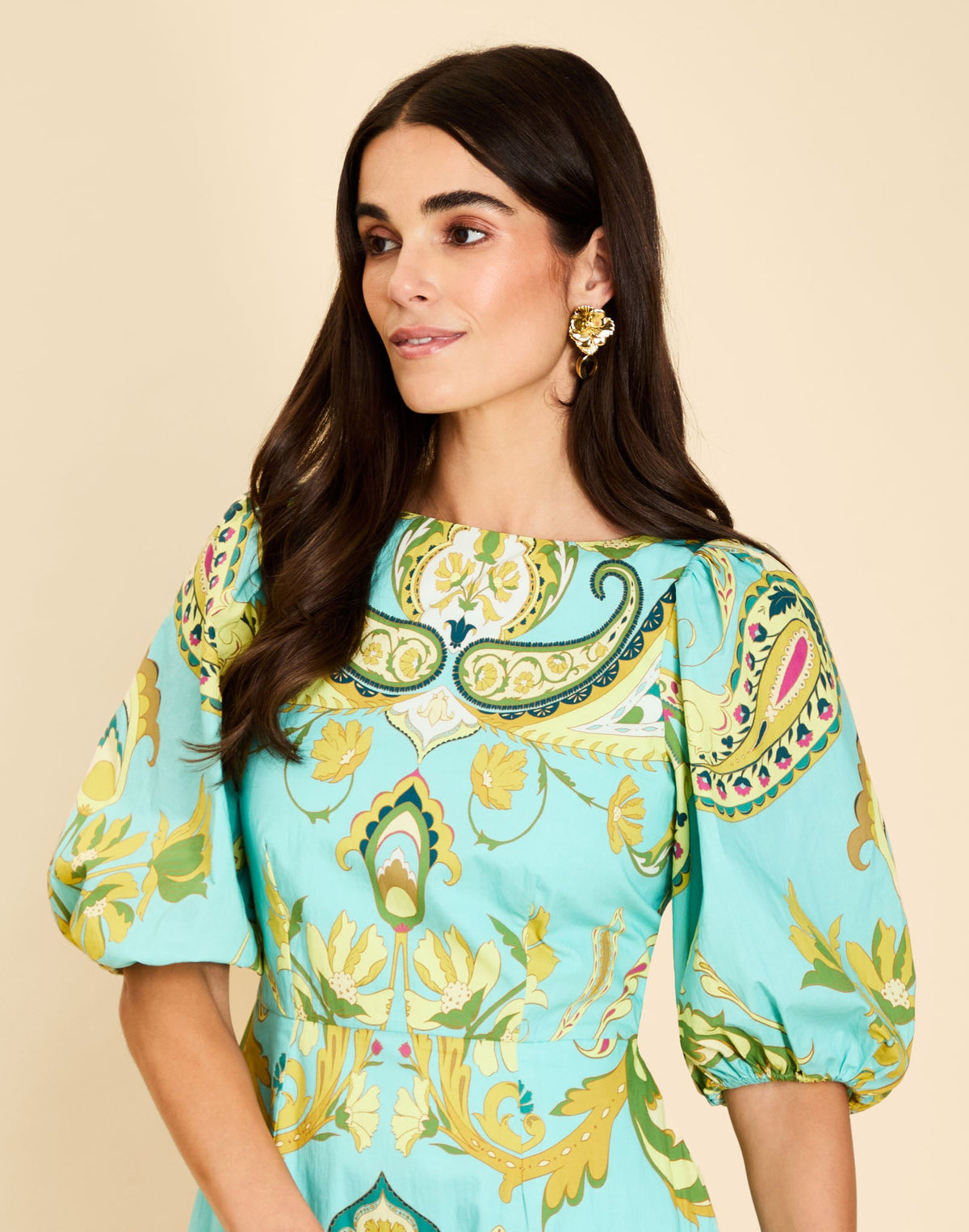 Pippa Mini Dress in Atlas Paisley