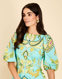 Pippa Mini Dress in Atlas Paisley