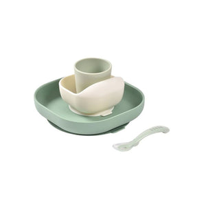 Silicone Meal Set in Sage Green, Set of 4