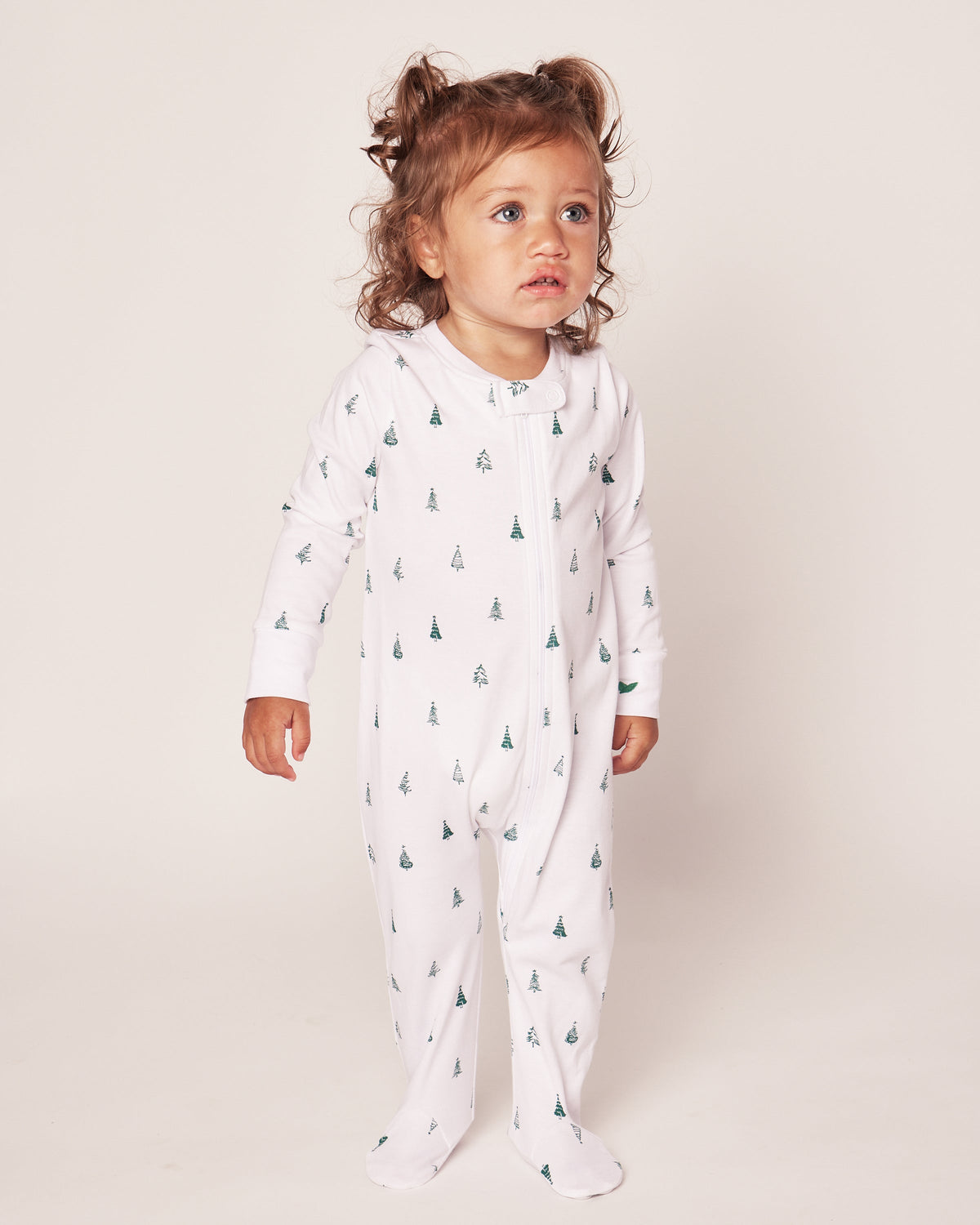 Baby’s Pima Romper in Evergreen Trees