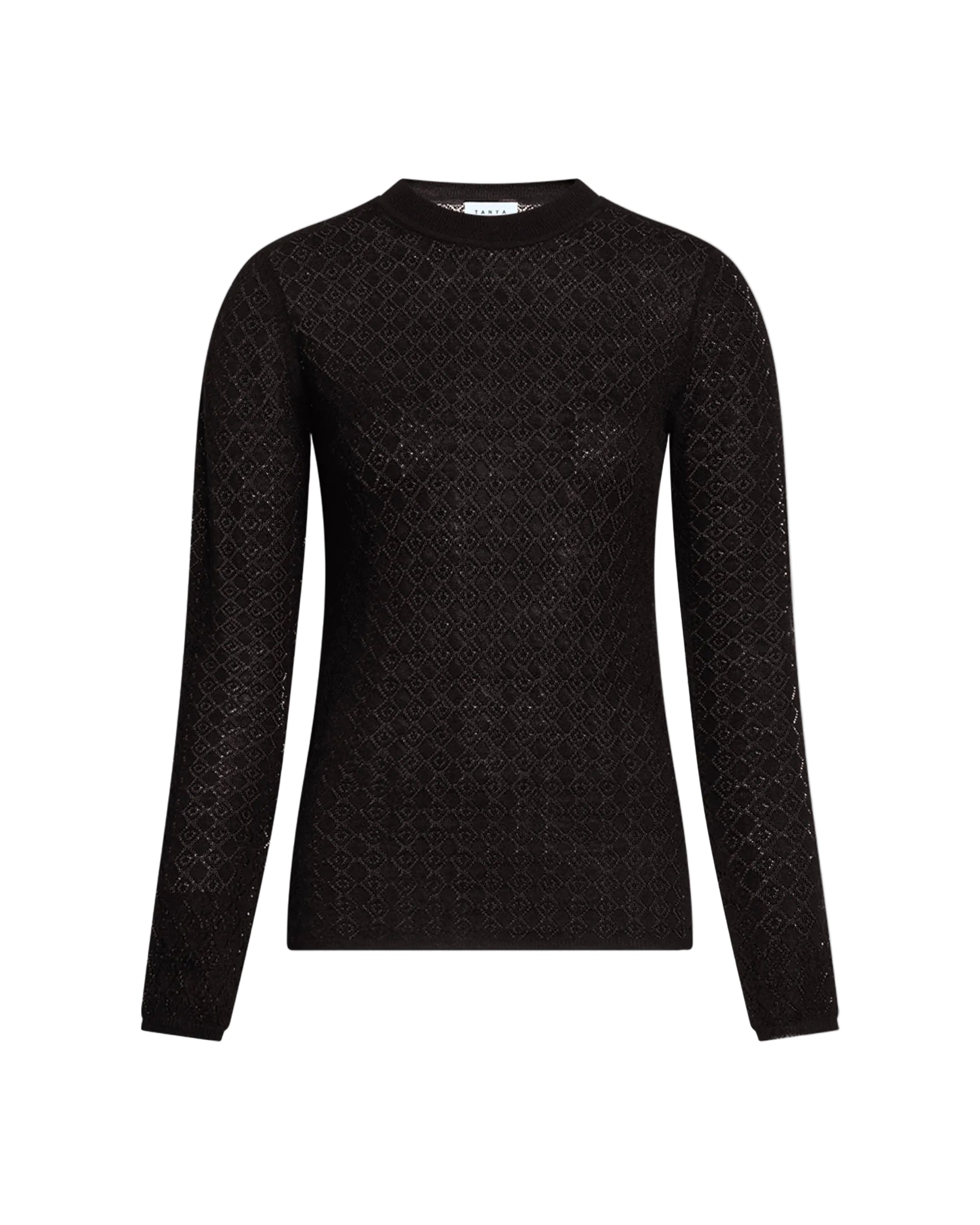 Crew Neck Kayden Knit in Black
