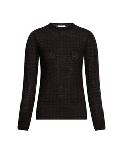 Crew Neck Kayden Knit in Black