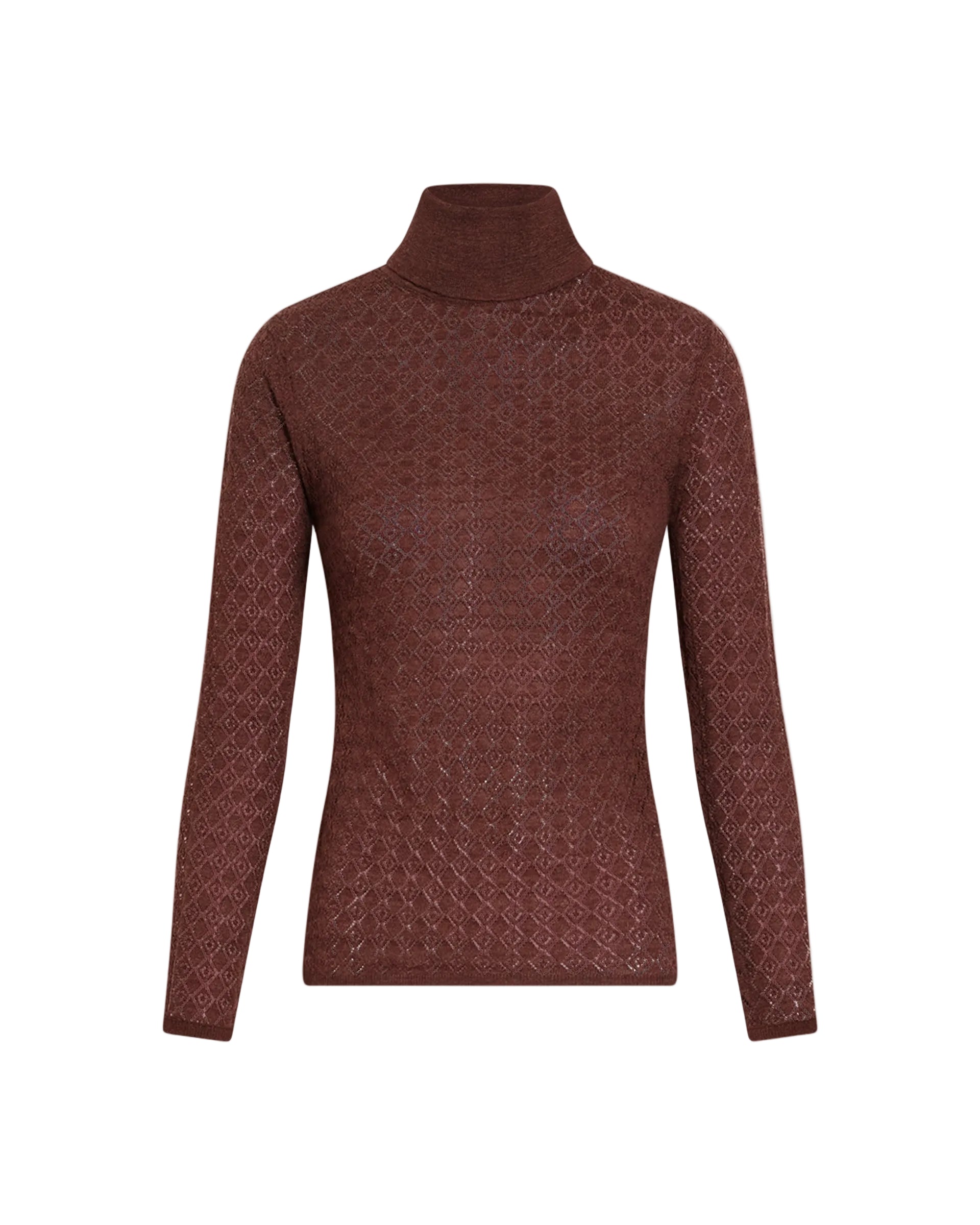 Kayden Turtleneck in Deep Redwood