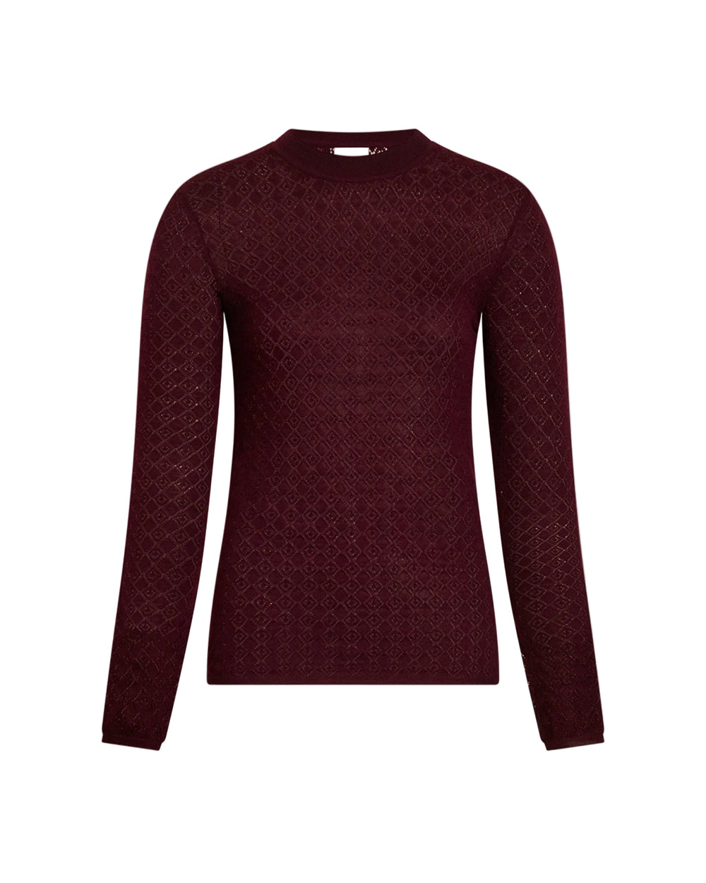 Crew Neck Kayden Knit in Blackberry