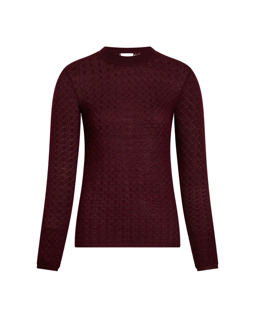 Crew Neck Kayden Knit in Blackberry
