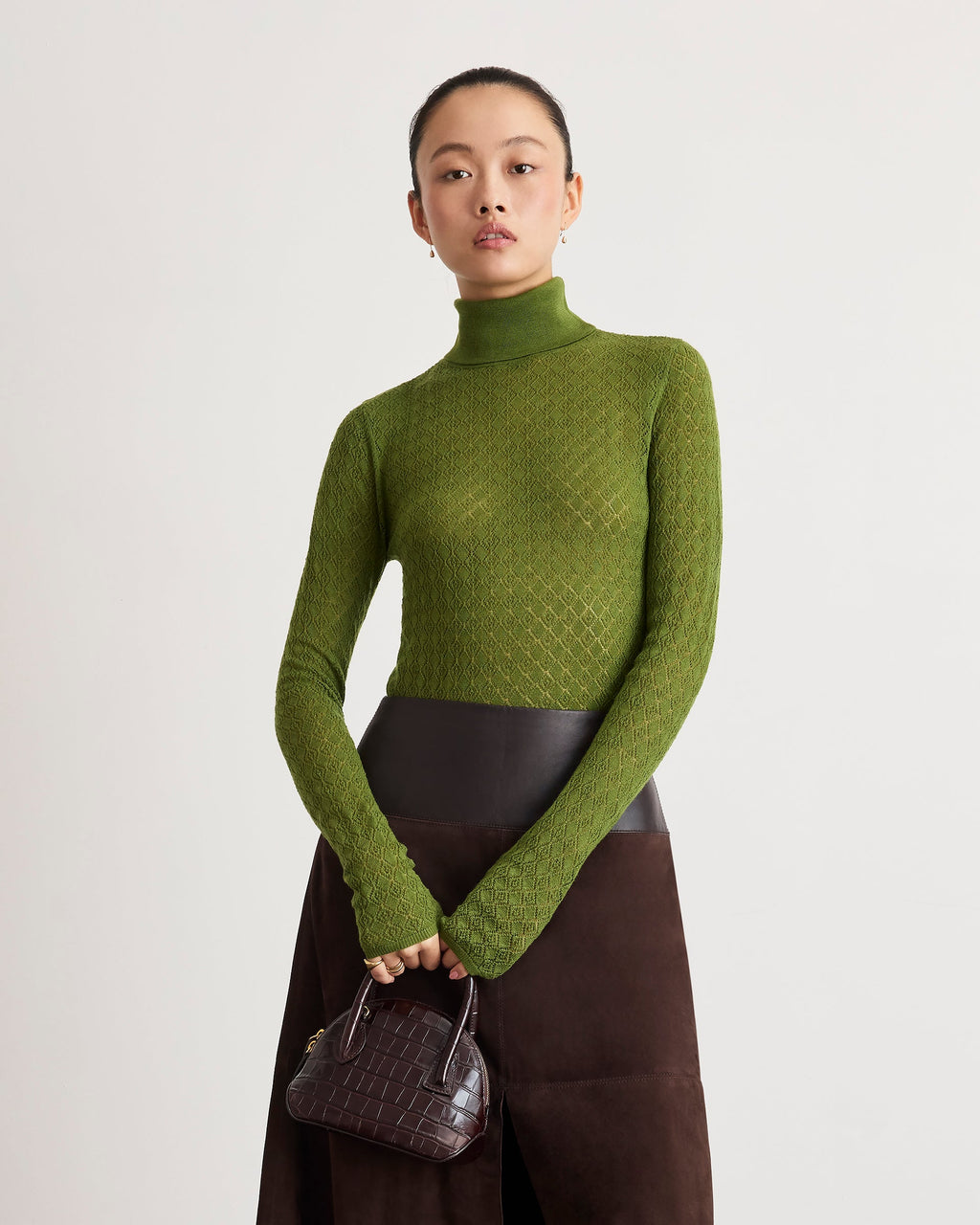 Kayden Turtleneck in Sprout