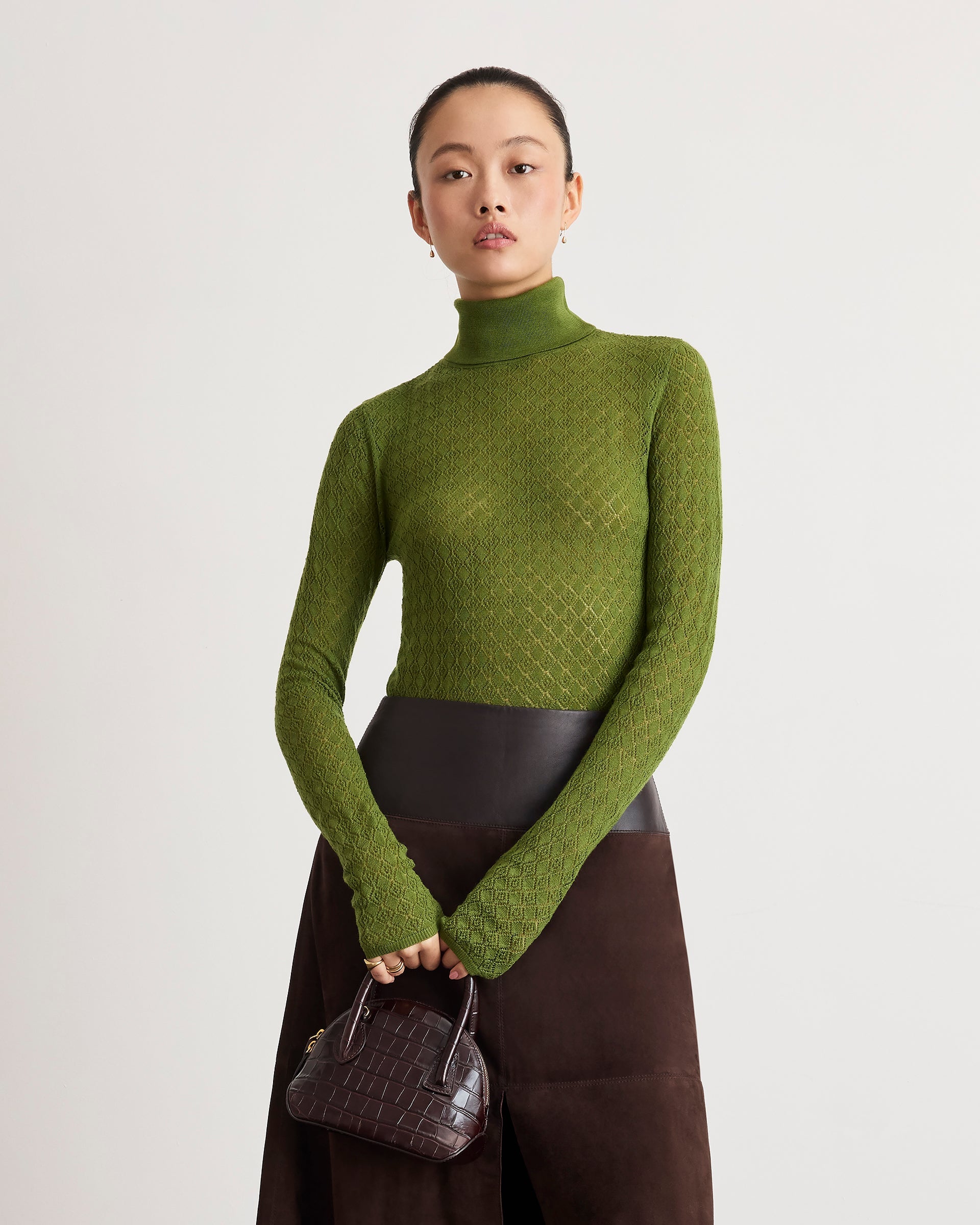Kayden Turtleneck in Sprout