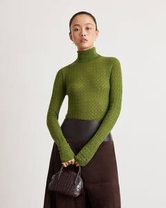 Kayden Turtleneck in Sprout