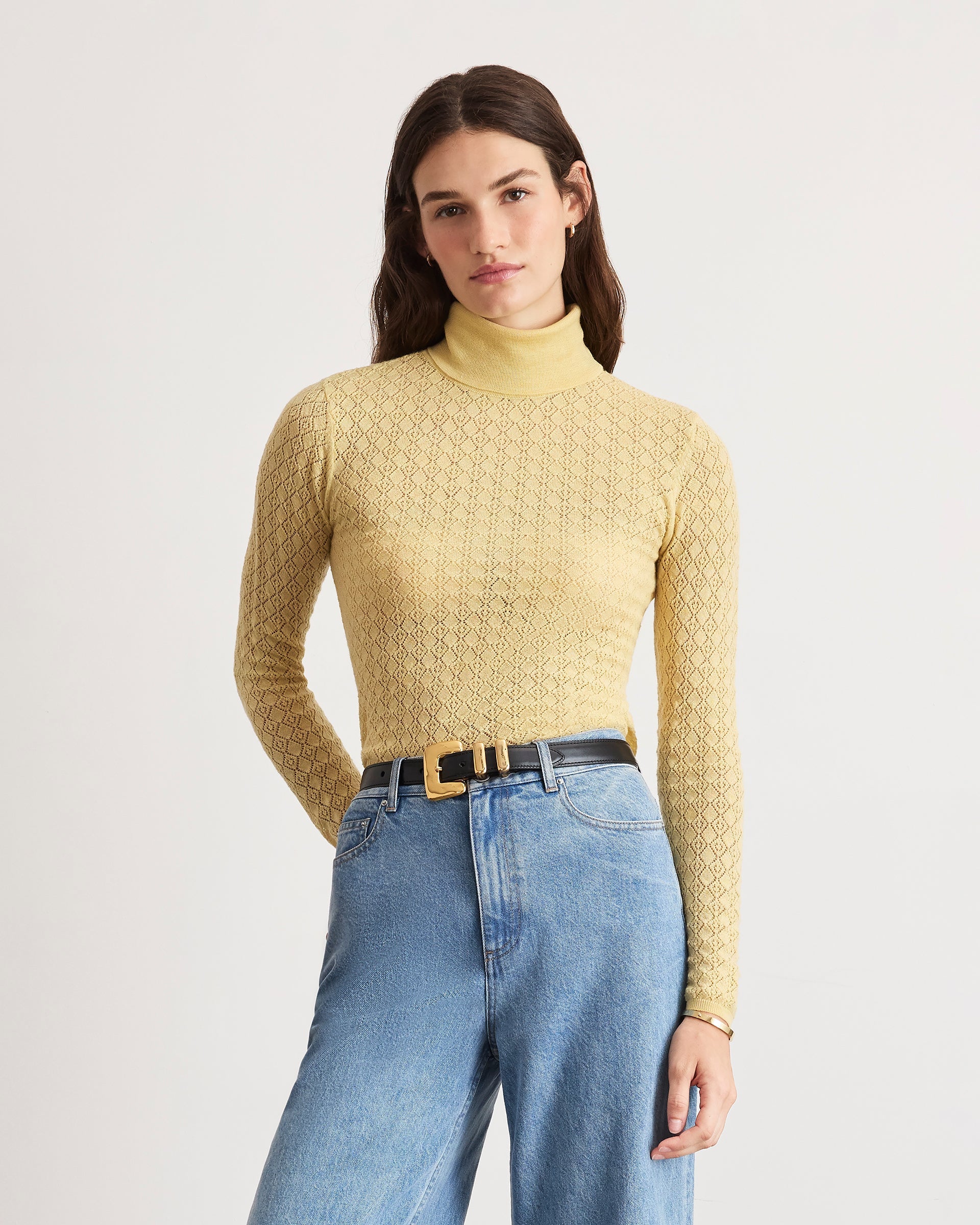 Kayden Turtleneck in Wheat
