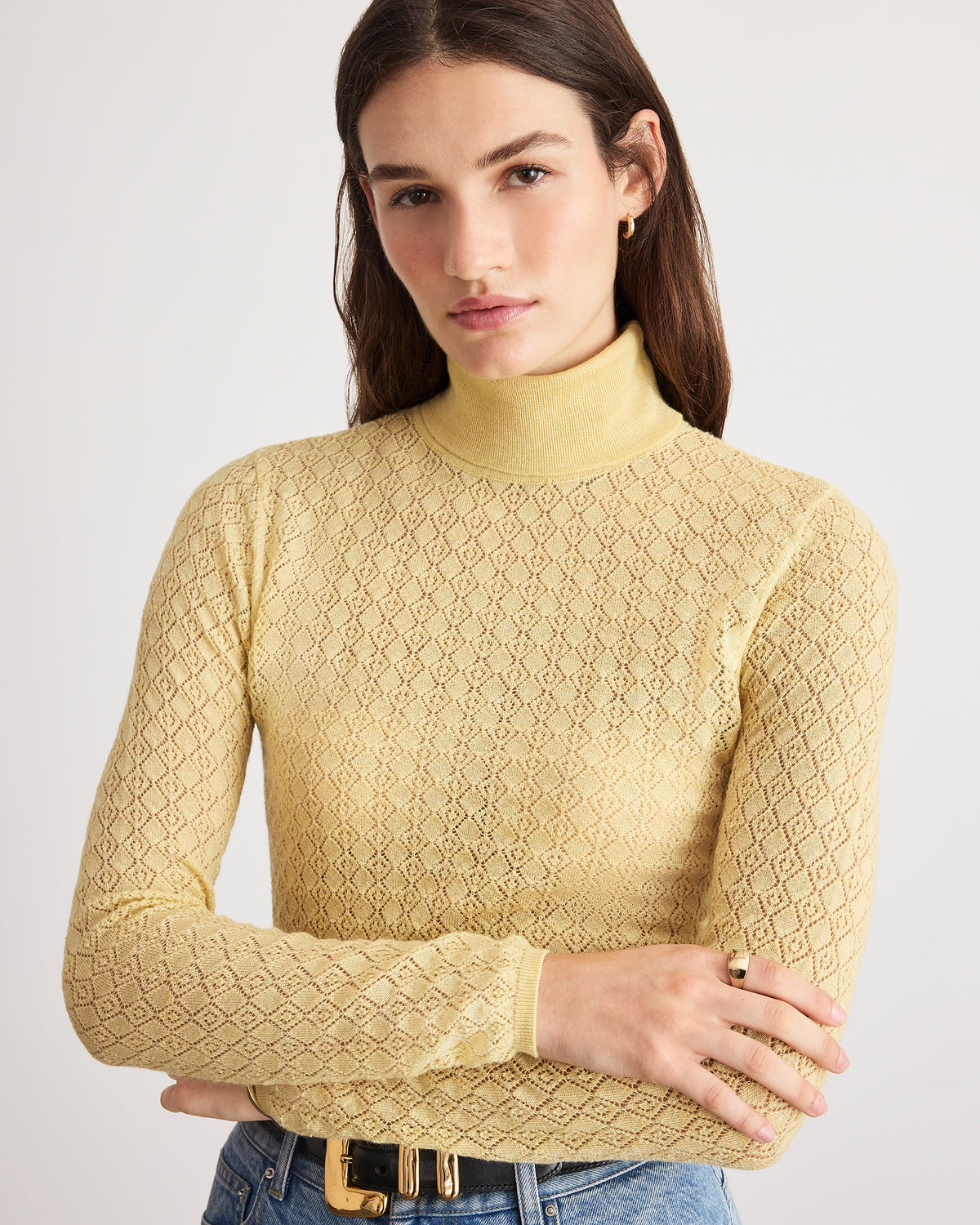 Kayden Turtleneck in Wheat