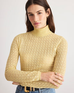 Kayden Turtleneck in Wheat