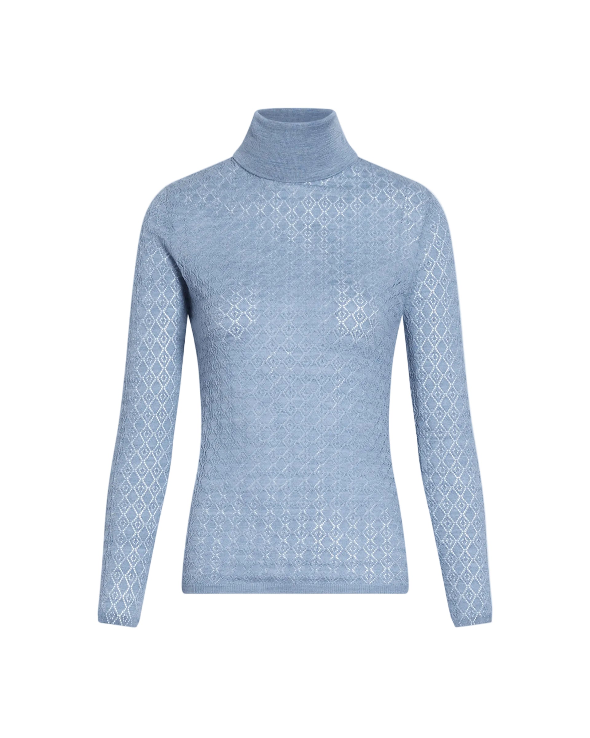 Kayden Turtleneck in Cloudy Seafoam