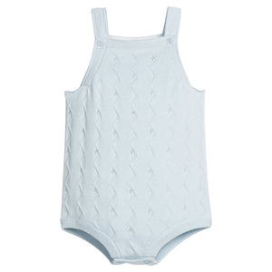 little english classic children's clothing baby boys light blue pointelle knit bubble 