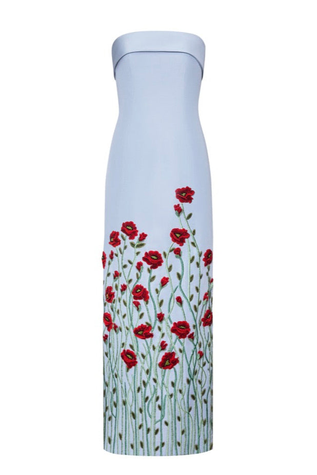 The Poppy Gown in Pale Blue