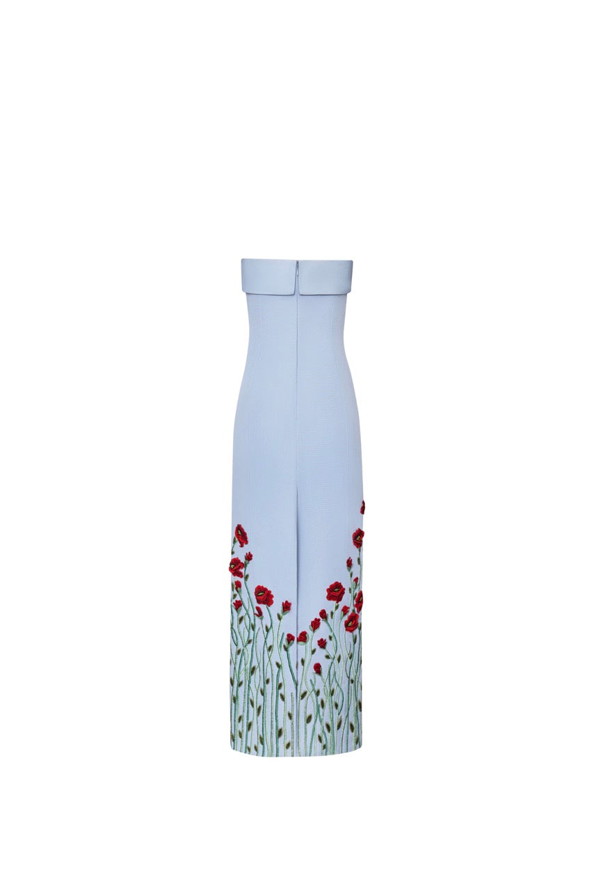 The Poppy Gown in Pale Blue