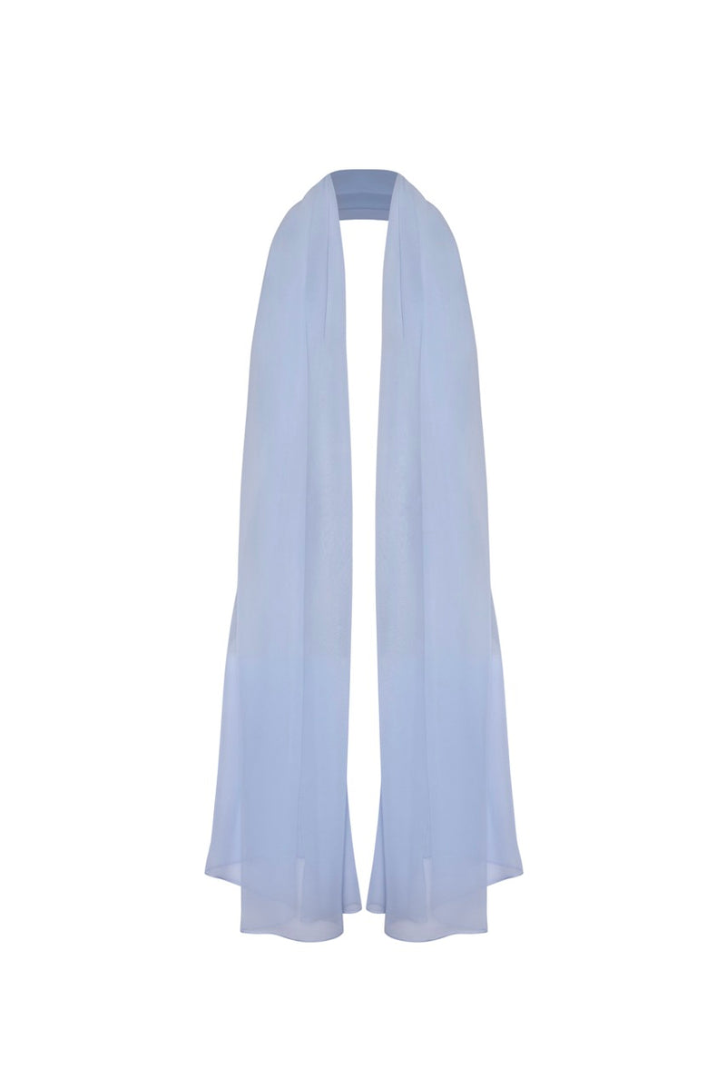 The Carmela Shawl in Blue