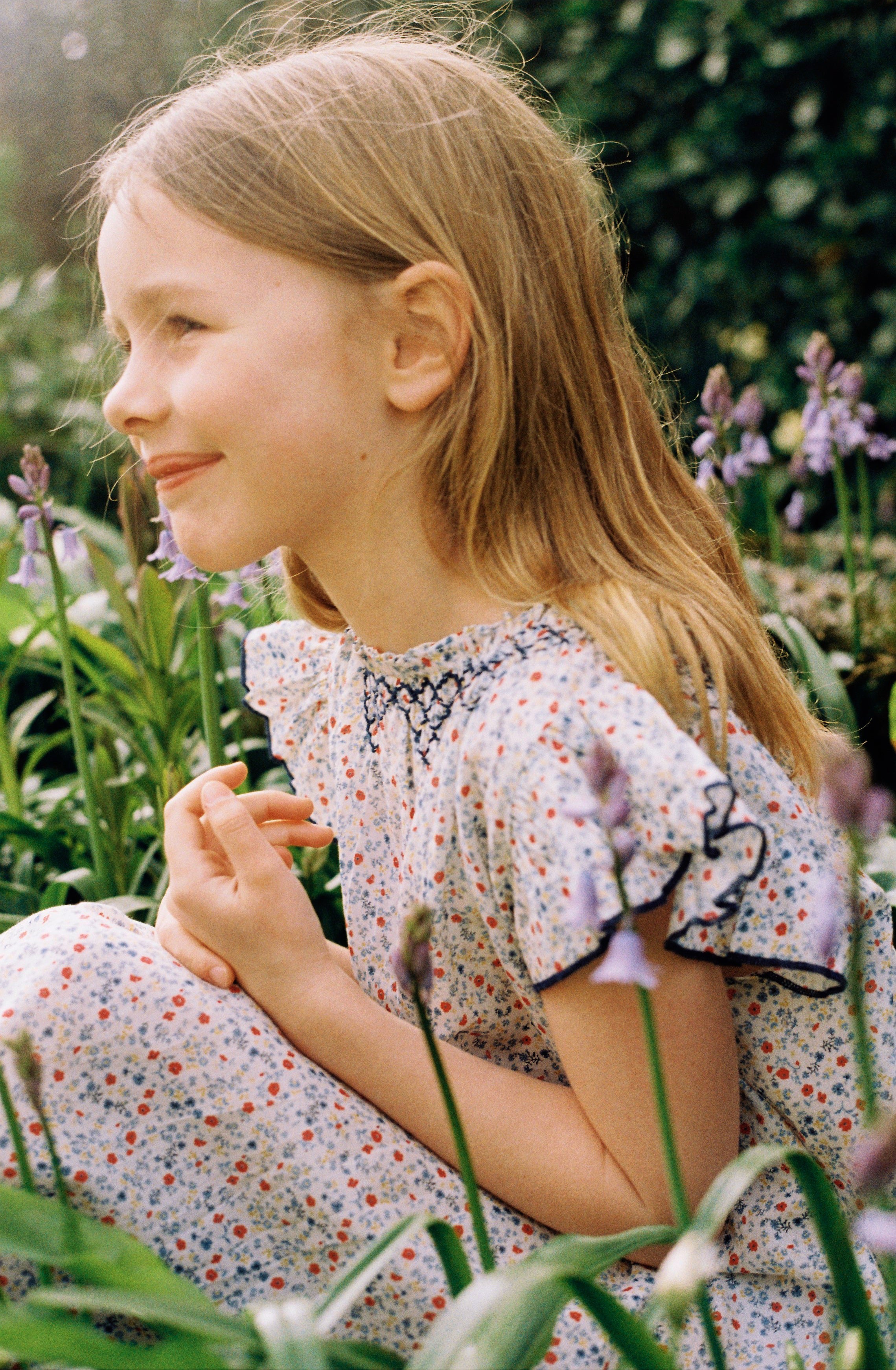 Zoe Children’s Cotton Nightdress in Meadow