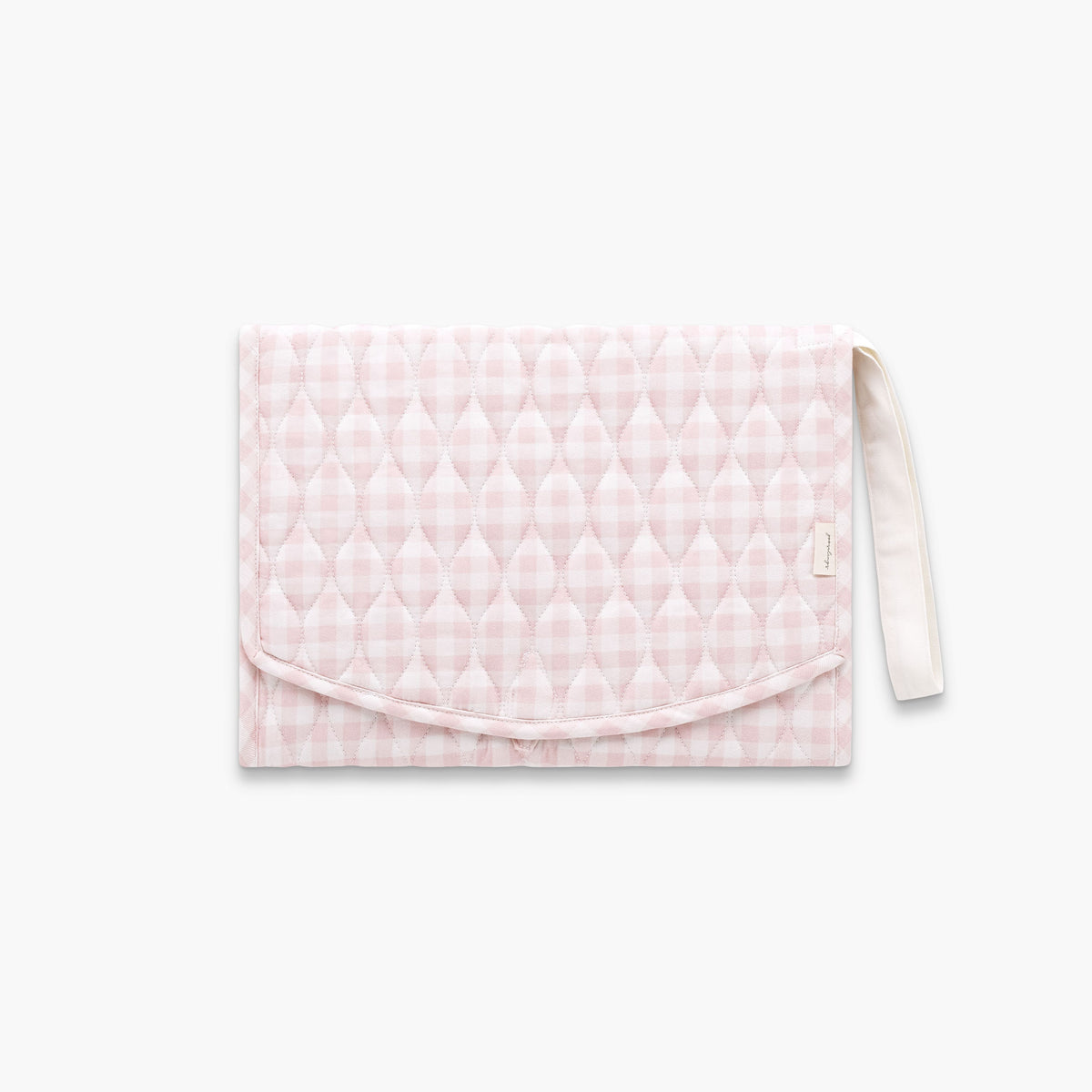 Portable Changing Pad in Pink Gingham.