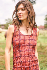 Portia Dress in Terracotta