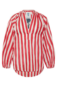 Porto Popover in Red Stripes