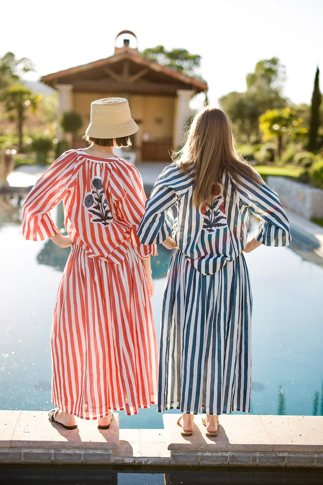 Porto Skirt in Red Stripes