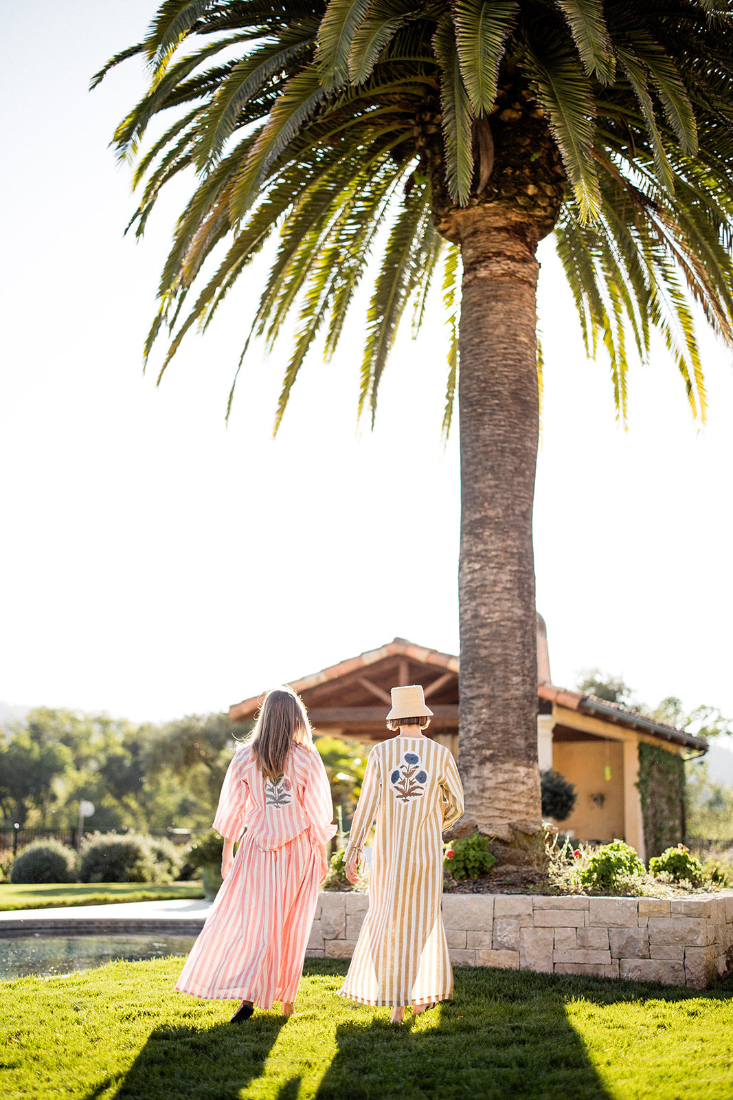 Porto Skirt in Pink Stripes
