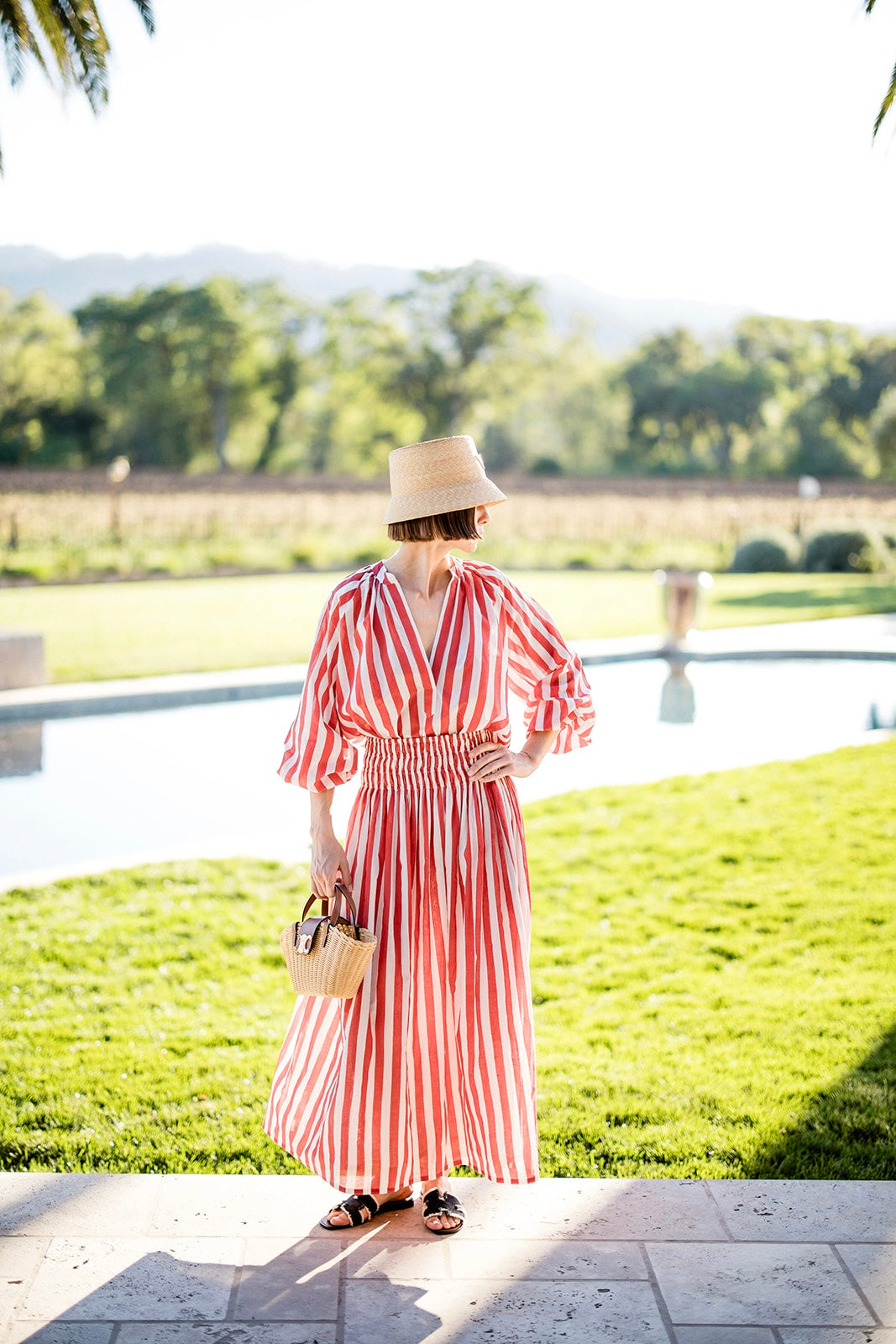 Porto Skirt in Red Stripes