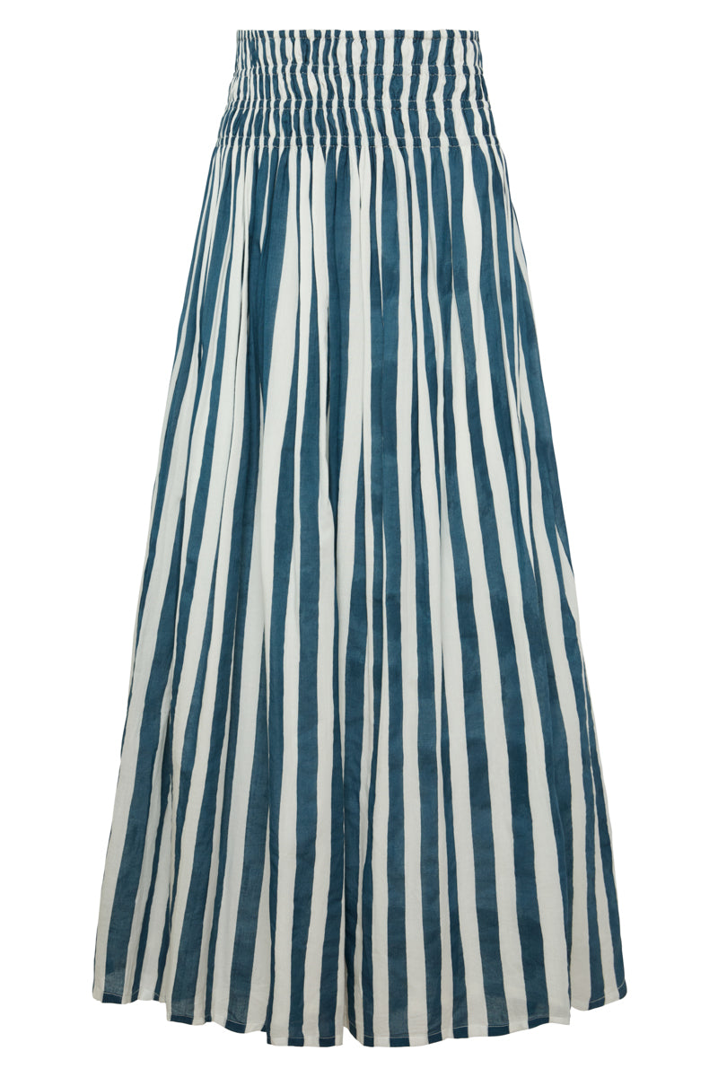 Porto Skirt in Navy Stripes