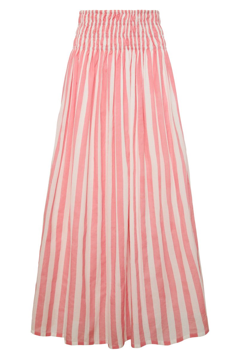 Porto Skirt in Pink Stripes