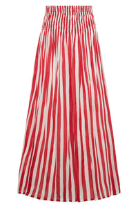 Porto Skirt in Red Stripes