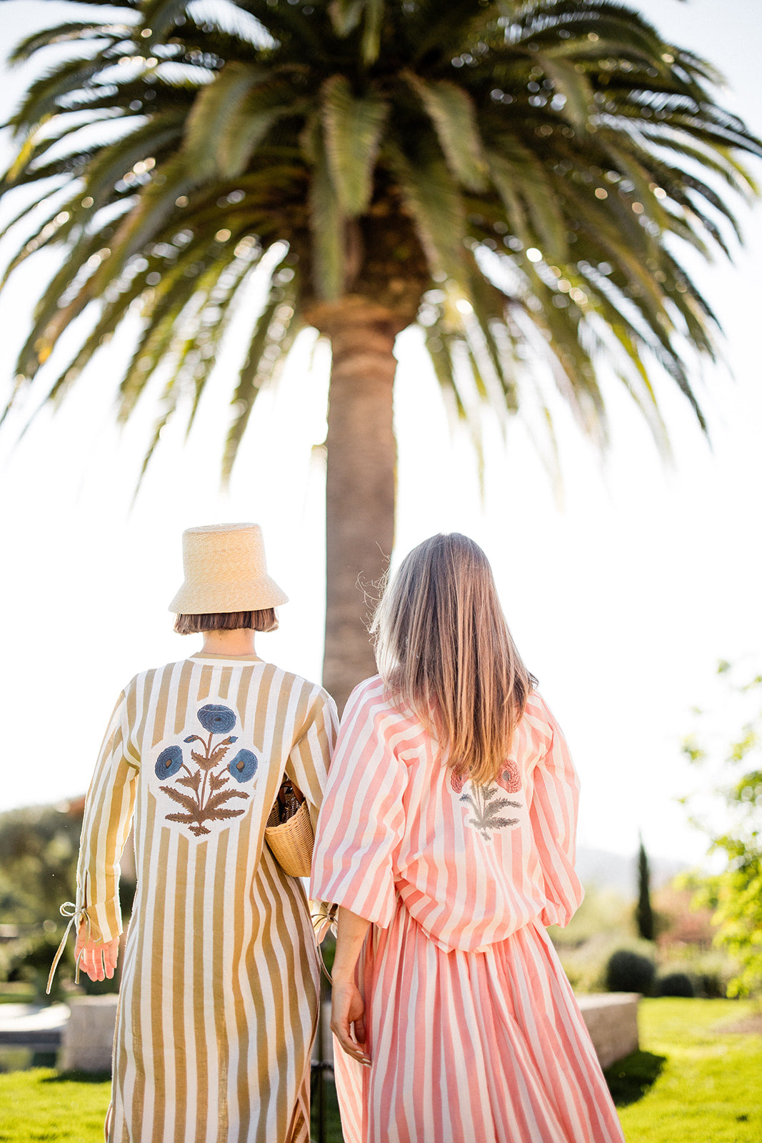 Porto Skirt in Pink Stripes