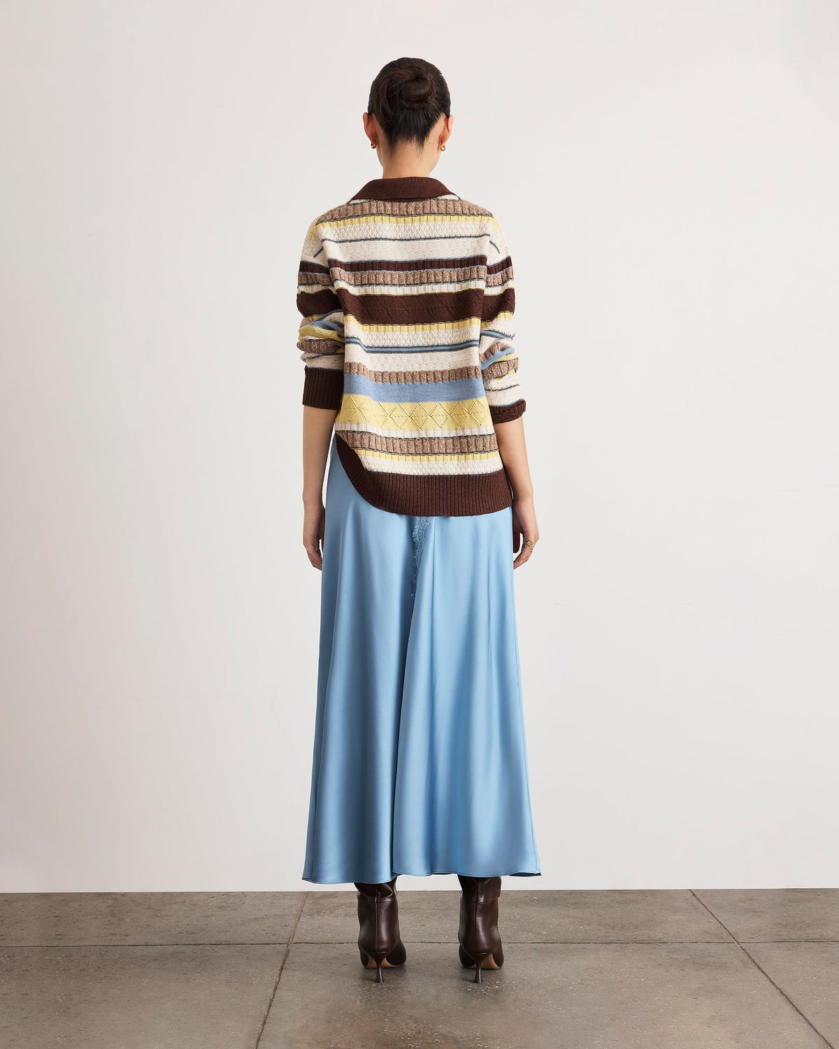 Bethany Skirt in Shadow Blue