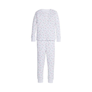 Printed Jammies in Candy Cane Lane