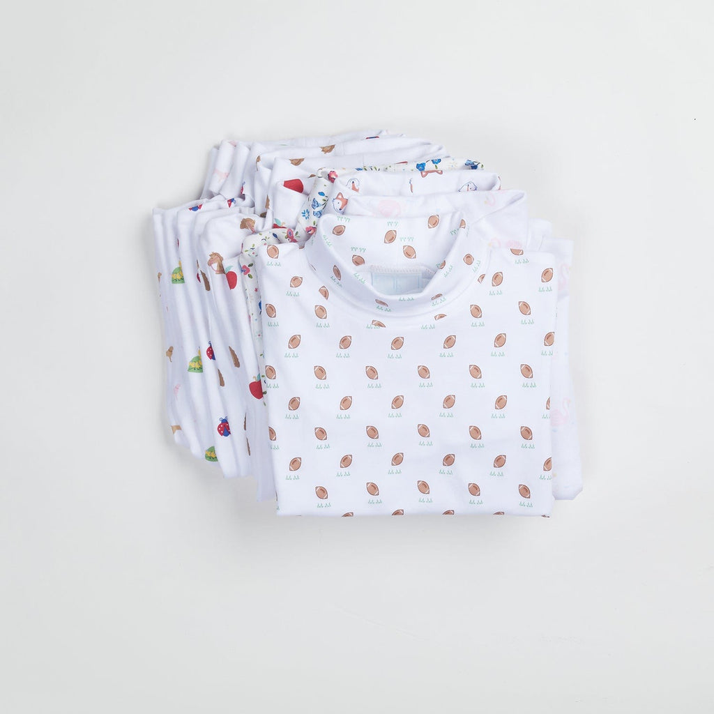 Printed Turtleneck in Football