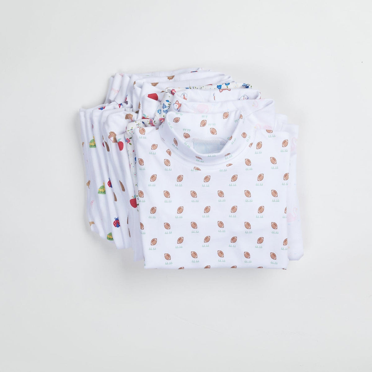 Printed Turtleneck in Football