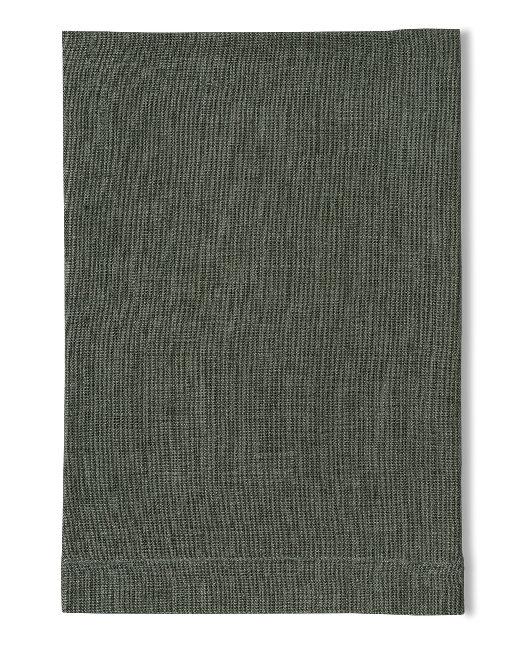 A linen placemat in the color pewter