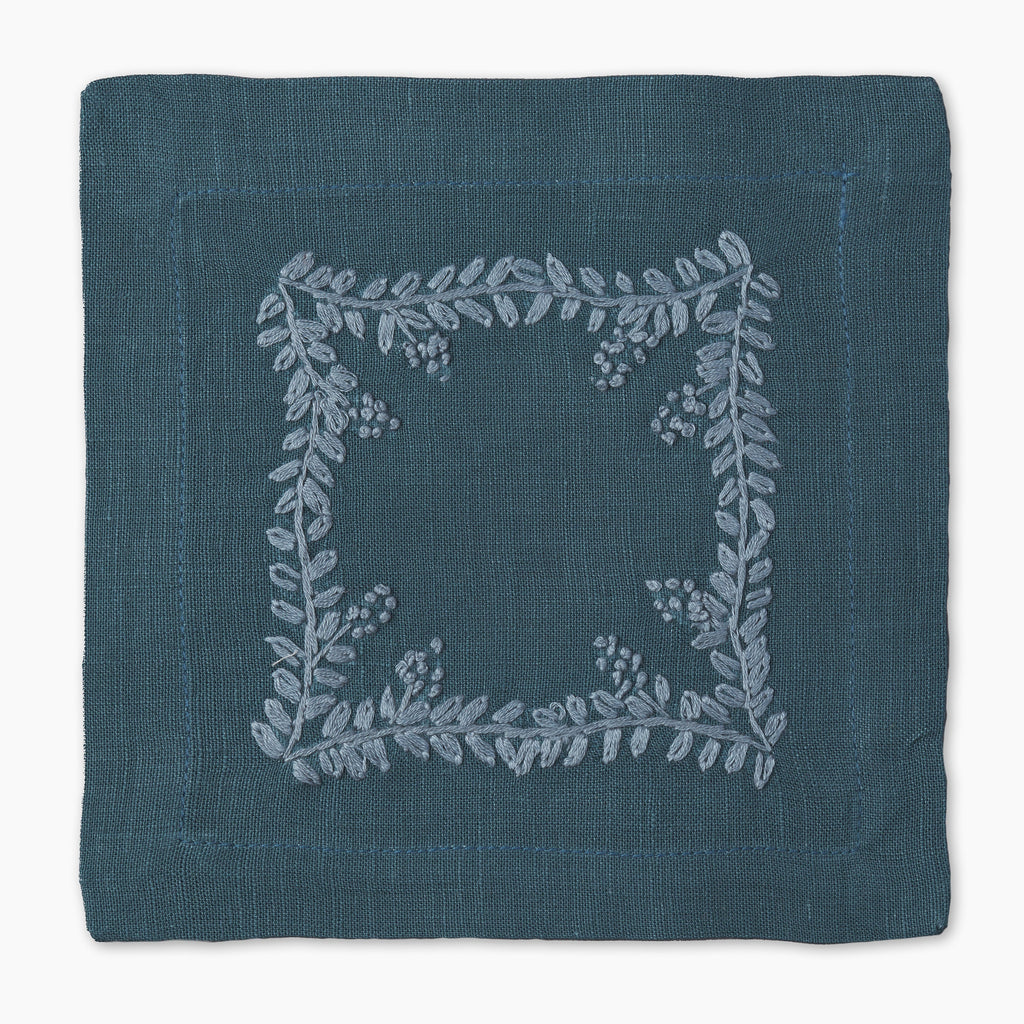 Prism Vine Linen Square Cocktail Napkins