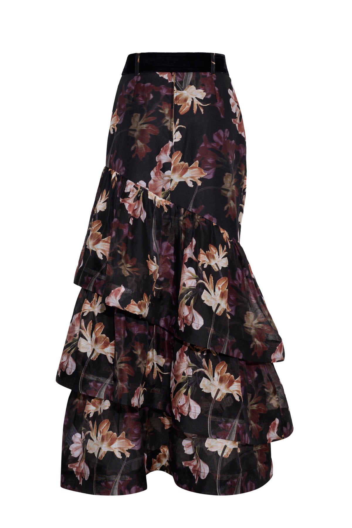 Priya Skirt in Elysian Flora Black